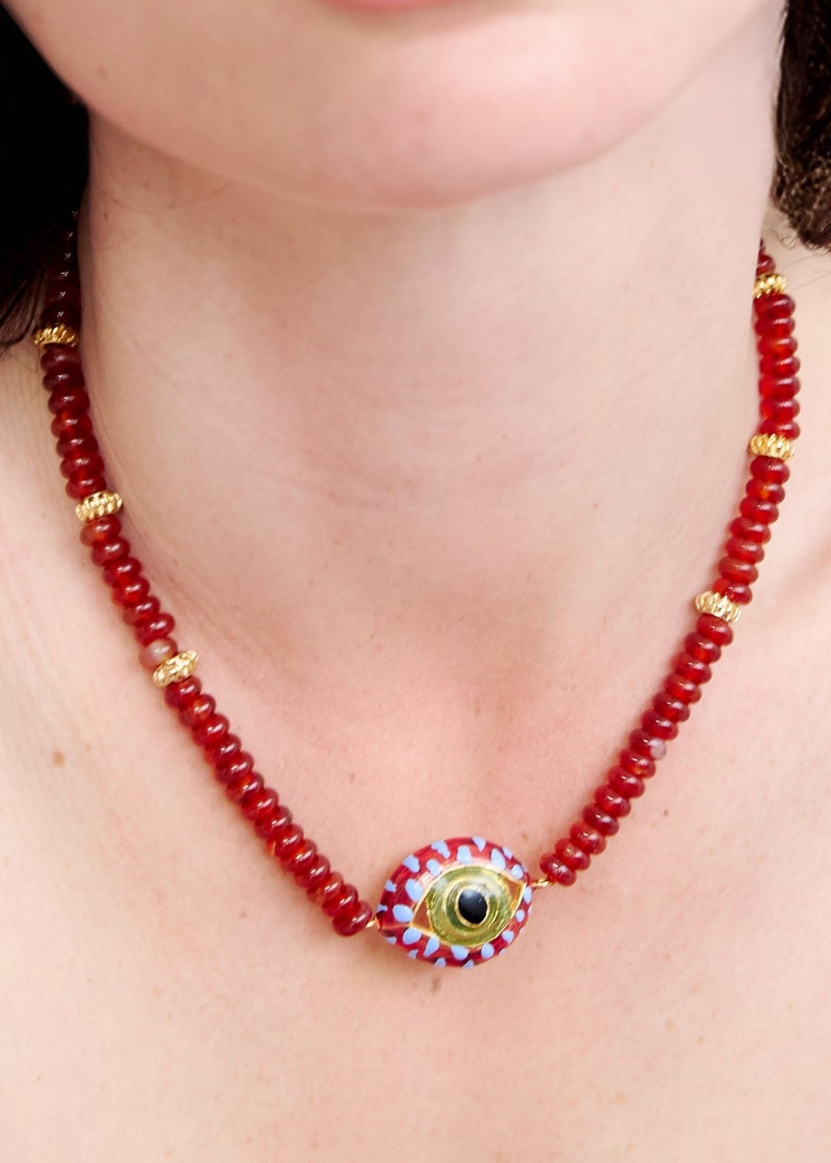 Cat Eye Midi Drops Necklace