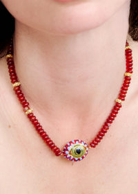 Cat Eye Midi Drops Necklace