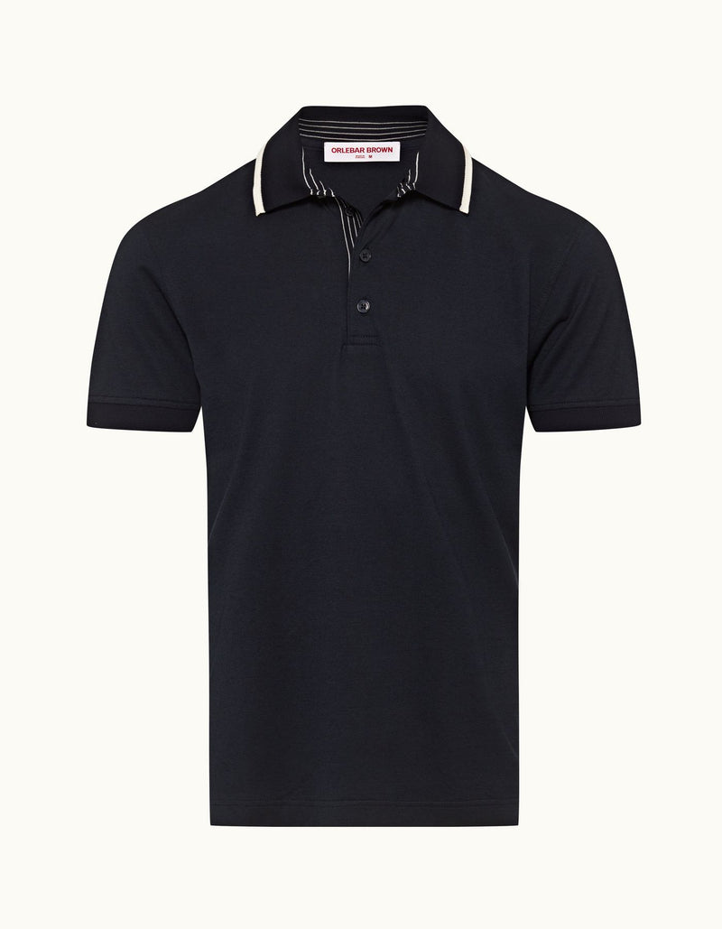 Dominic Tipping Collar Knit Polo Shirt