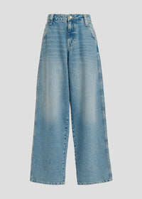 Blue Wide Leg Jeans