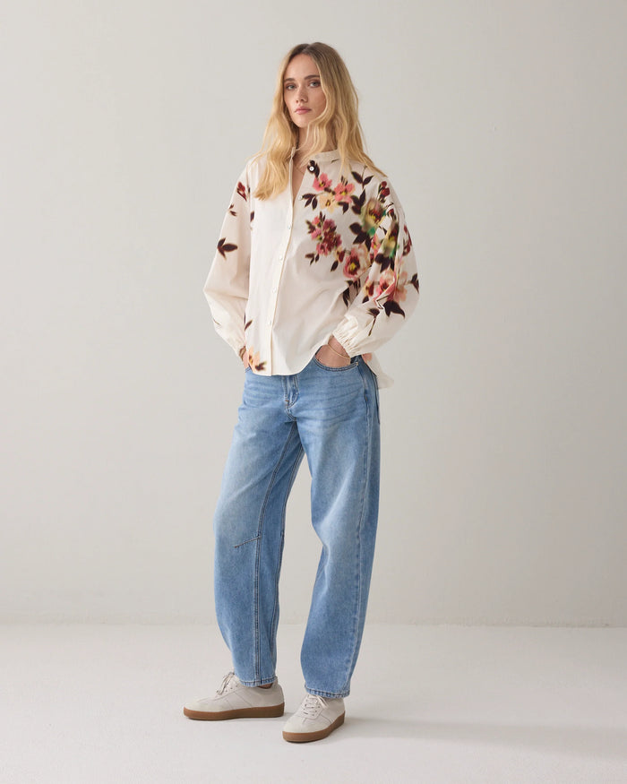 Faded Floral Blouse
