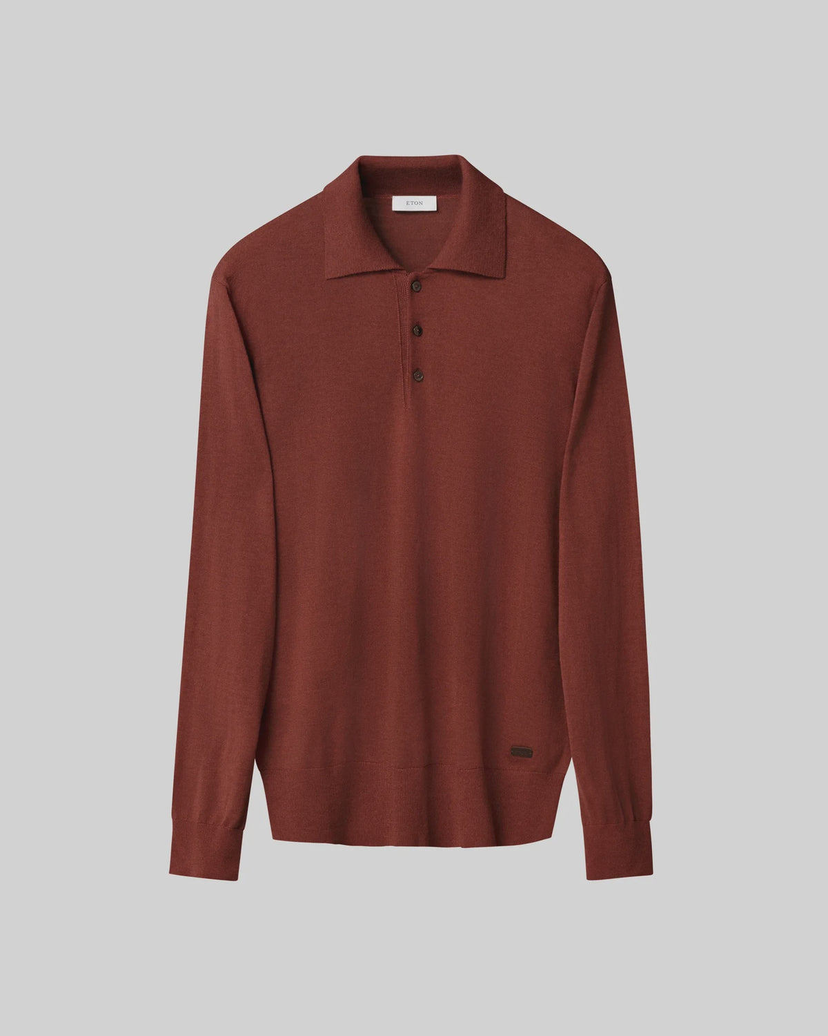 Fine Knit Polo Sweater