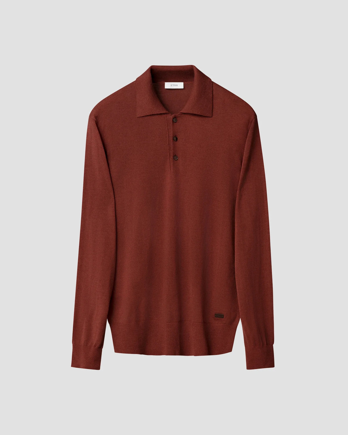 Fine Knit Polo Sweater