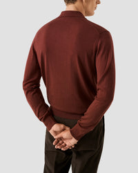 Fine Knit Polo Sweater
