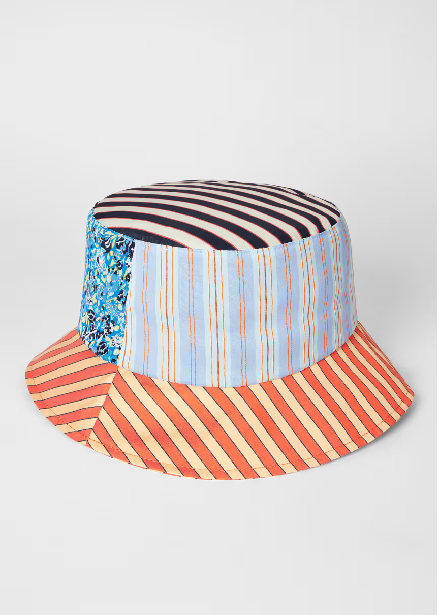 Floral Stripe Bucket Hat