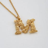 Floral Letter Necklace