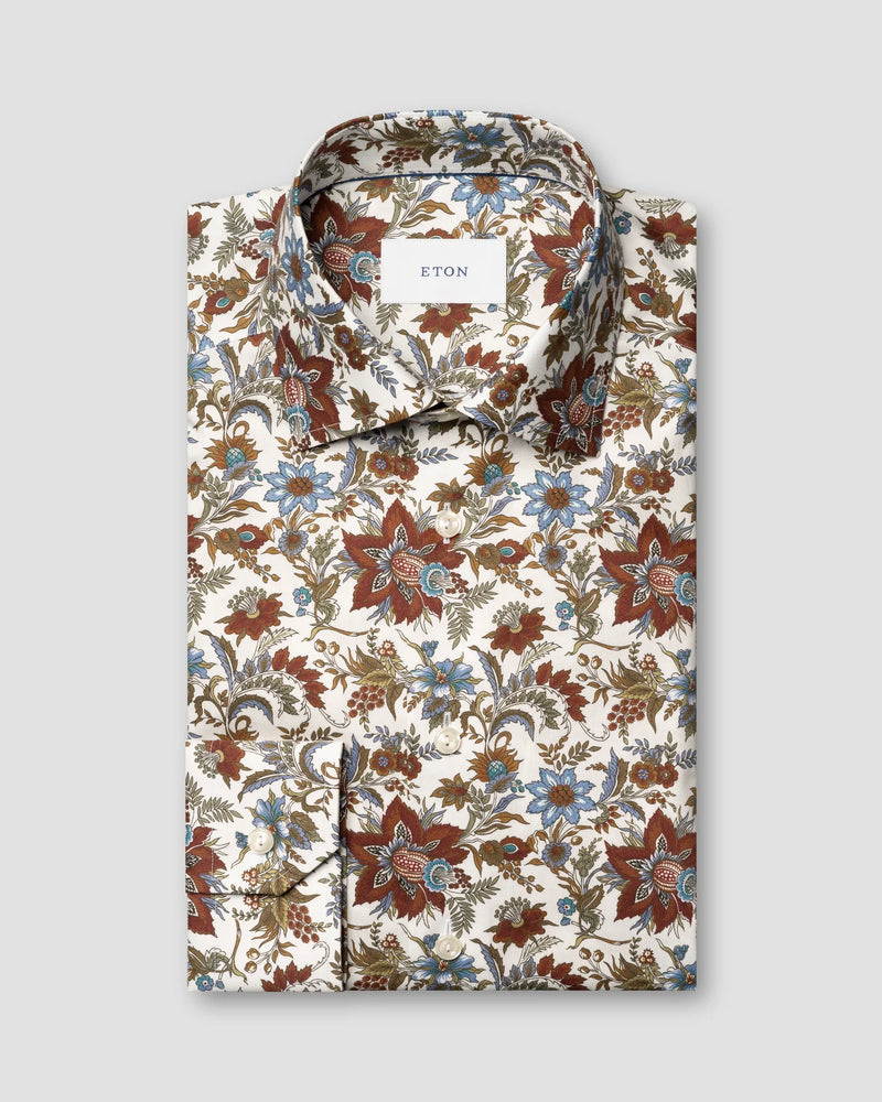 Floral Print Signature Twill