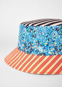 Floral Stripe Bucket Hat