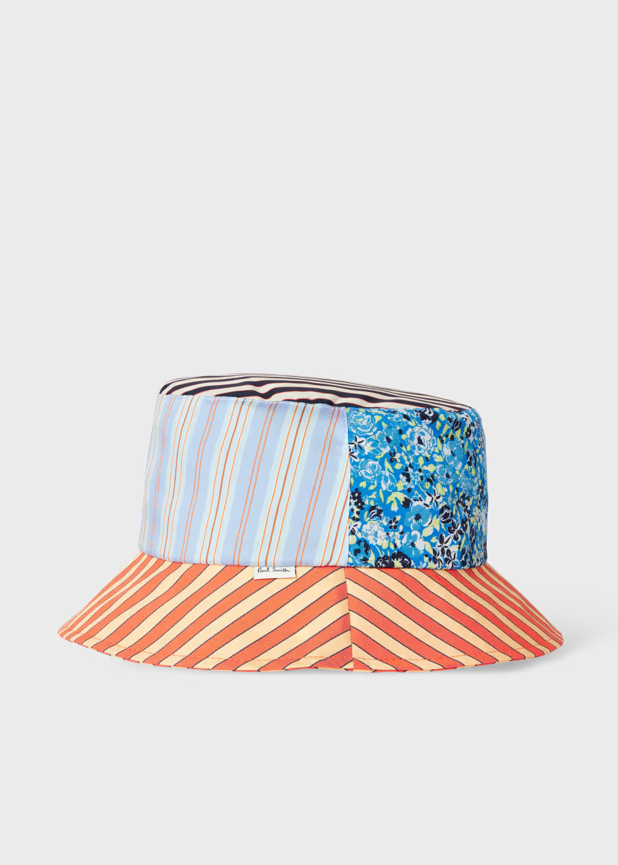 Floral Stripe Bucket Hat