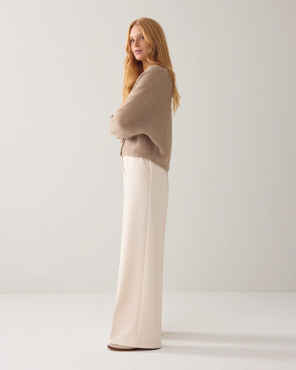 Foam Wide Leg Trousers