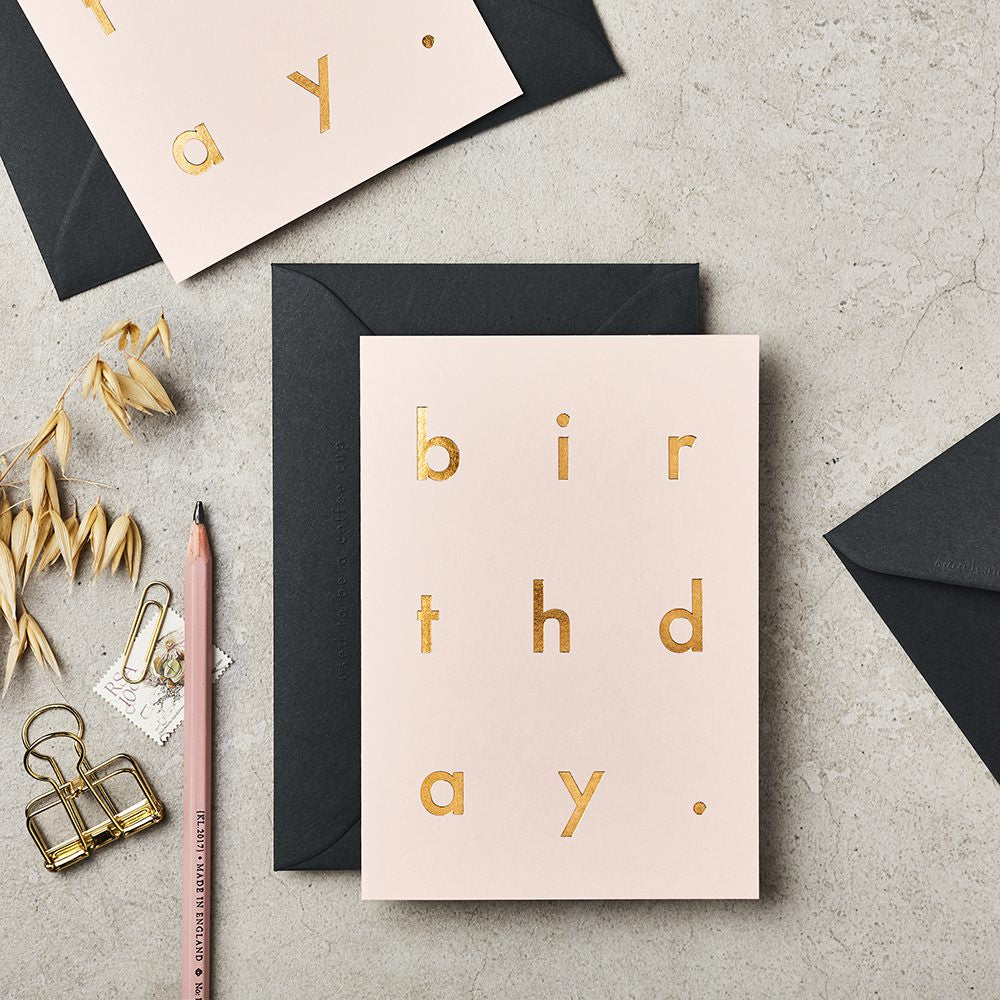 Birthday on Pink card