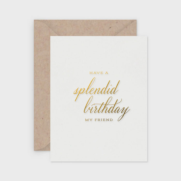 Splendid Birthday Card