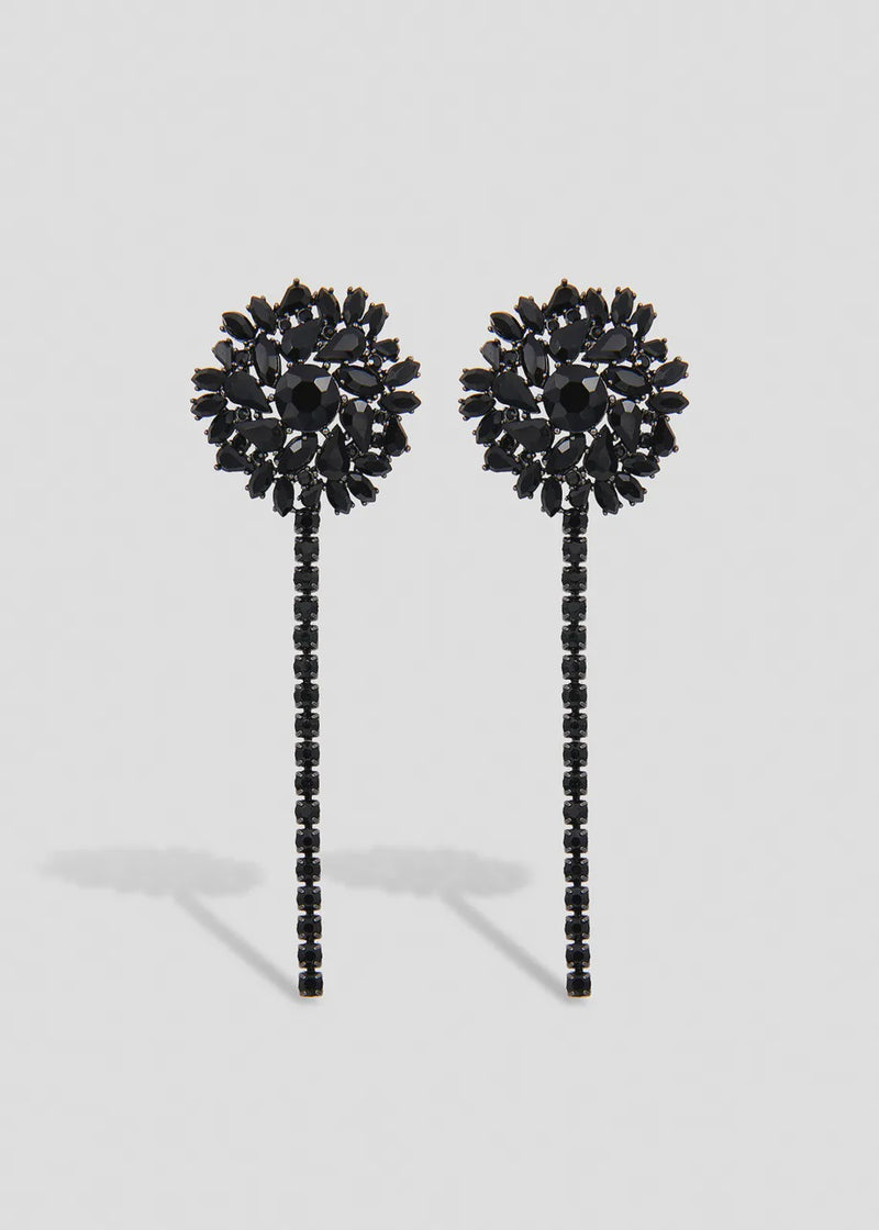 Long Rhinestone Earrings