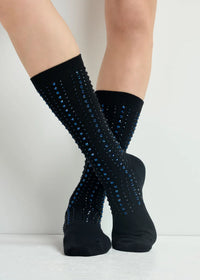 Socks with Rhinestone Embellishments