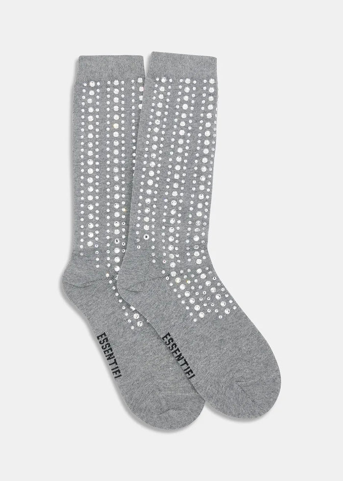 Socks with Rhinestone Embellishments