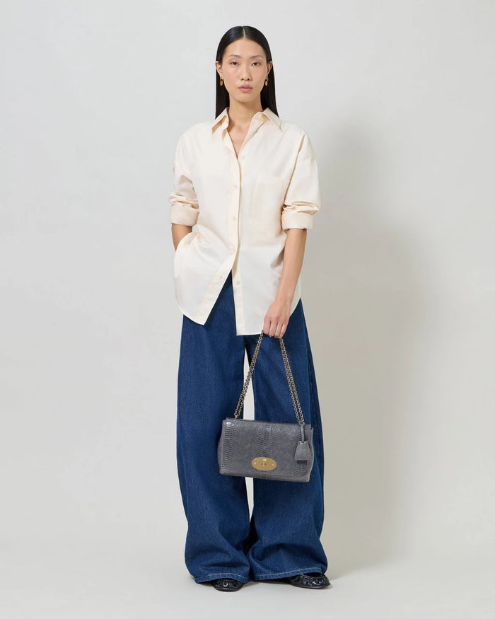 Medium Lily Waxed Snake Print