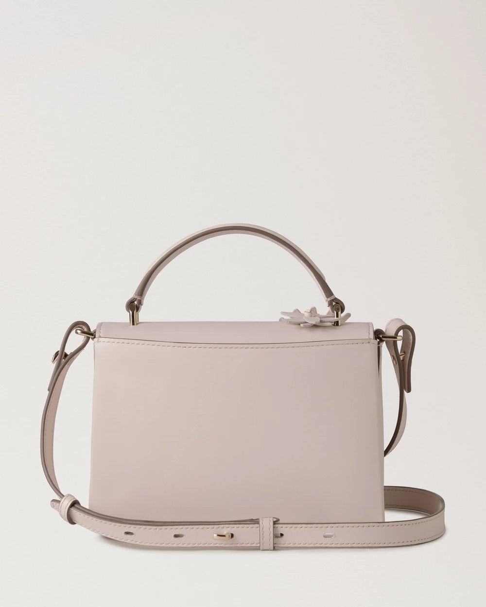 Small Lana Top Handle Leather & Flowers