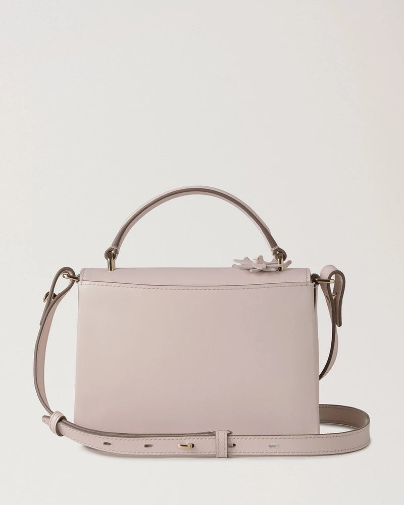 Small Lana Top Handle Leather & Flowers