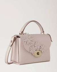 Small Lana Top Handle Leather & Flowers