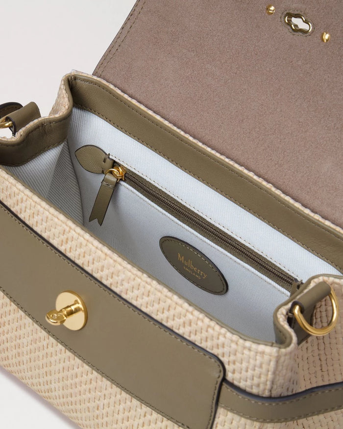 Mini Alexa Natural Raffia & Leather