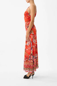 Gathered One Shoulder Dress