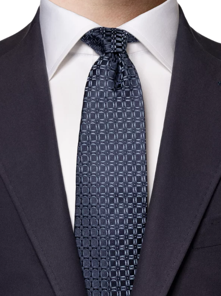 Medallion Geometric Silk Tie