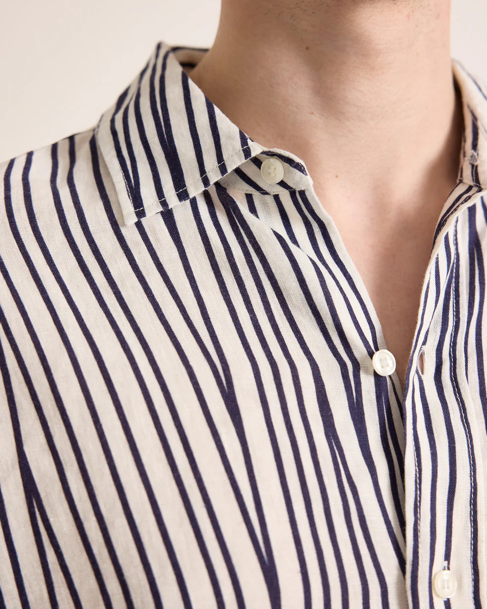 Grasmoor Linen Stripe Shirt
