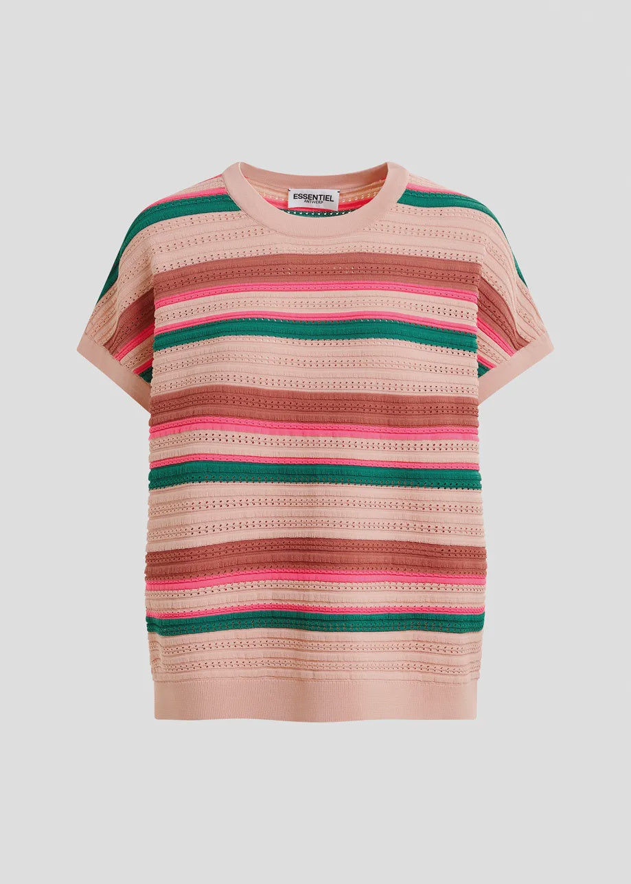 Hali Knit Top with Cap Sleeves