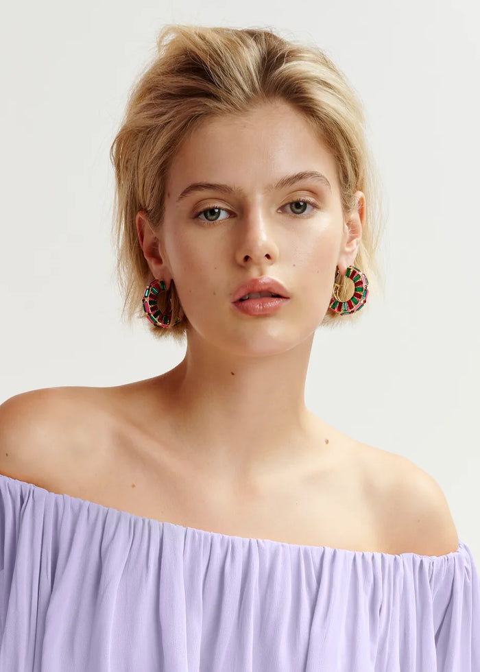 Gold-Tone Hoop Earrings