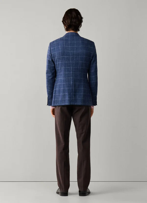 Stretch Windowpane Blazer