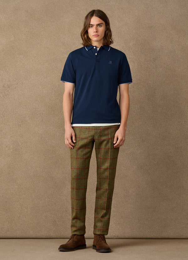 Short Sleeve Tipped Polo