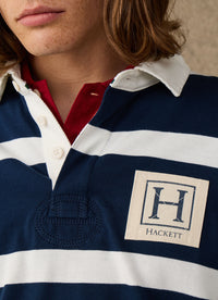 Classic Branded Striped Rugby