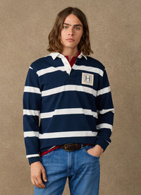 Classic Branded Striped Rugby