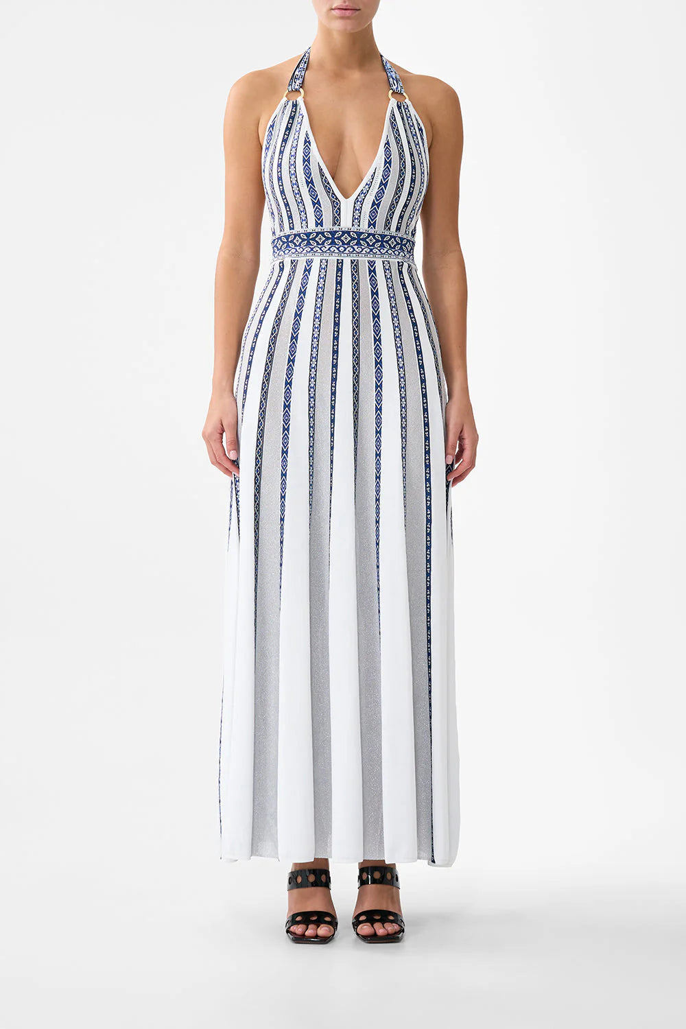 Halter Neck Knit Dress