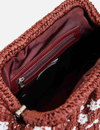 Hamantha Raffia Clutch