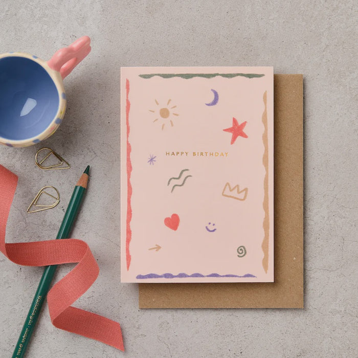 Happy Birthday Doodle Card