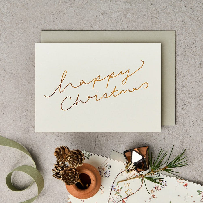 Happy Christmas Scroll Card