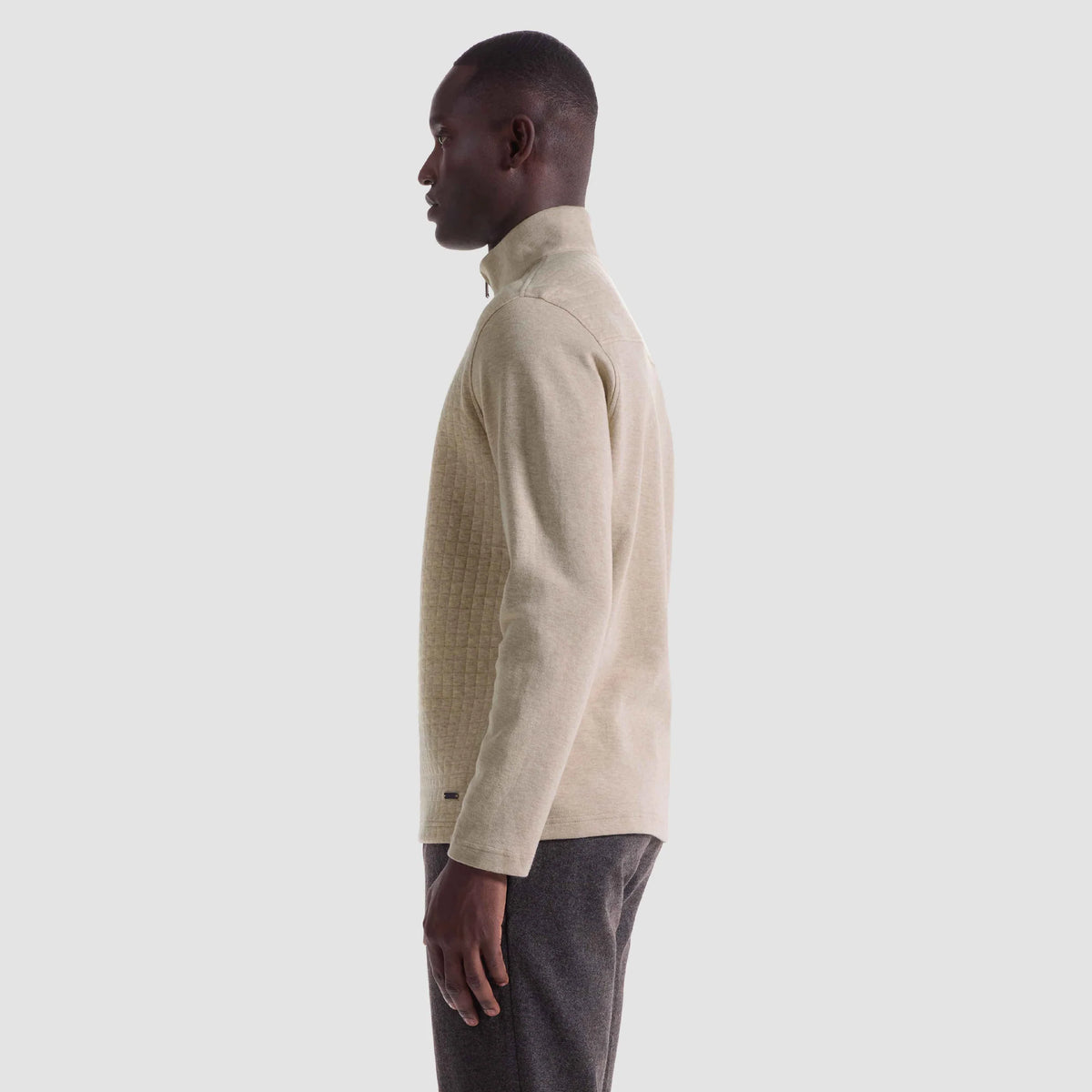 Heathered Waffle Quarter Zip