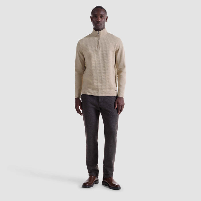 Heathered Waffle Quarter Zip