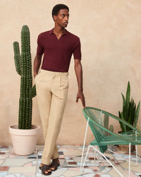 Horton Silk Knit Polo