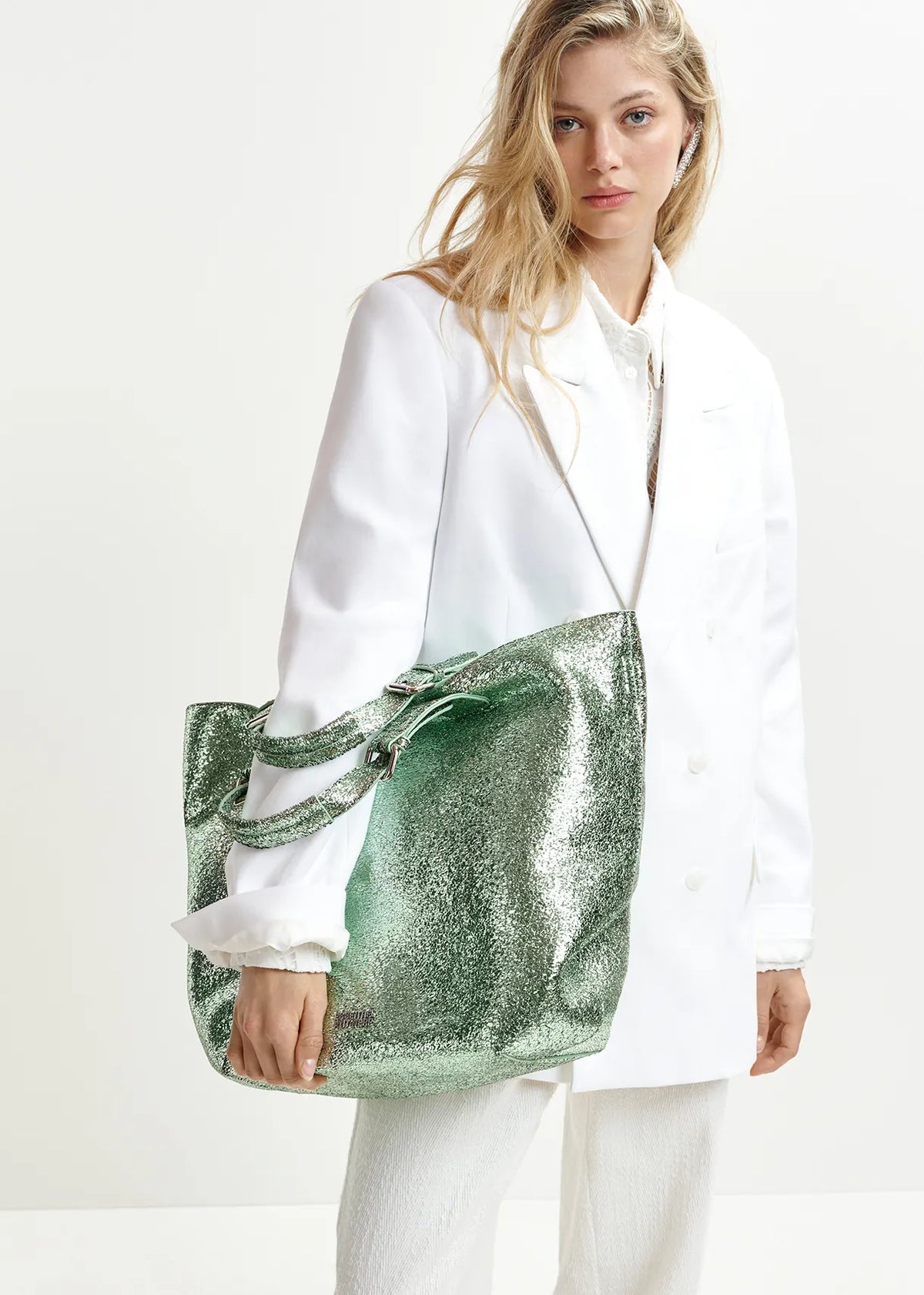 Hurry Metallic Shopper