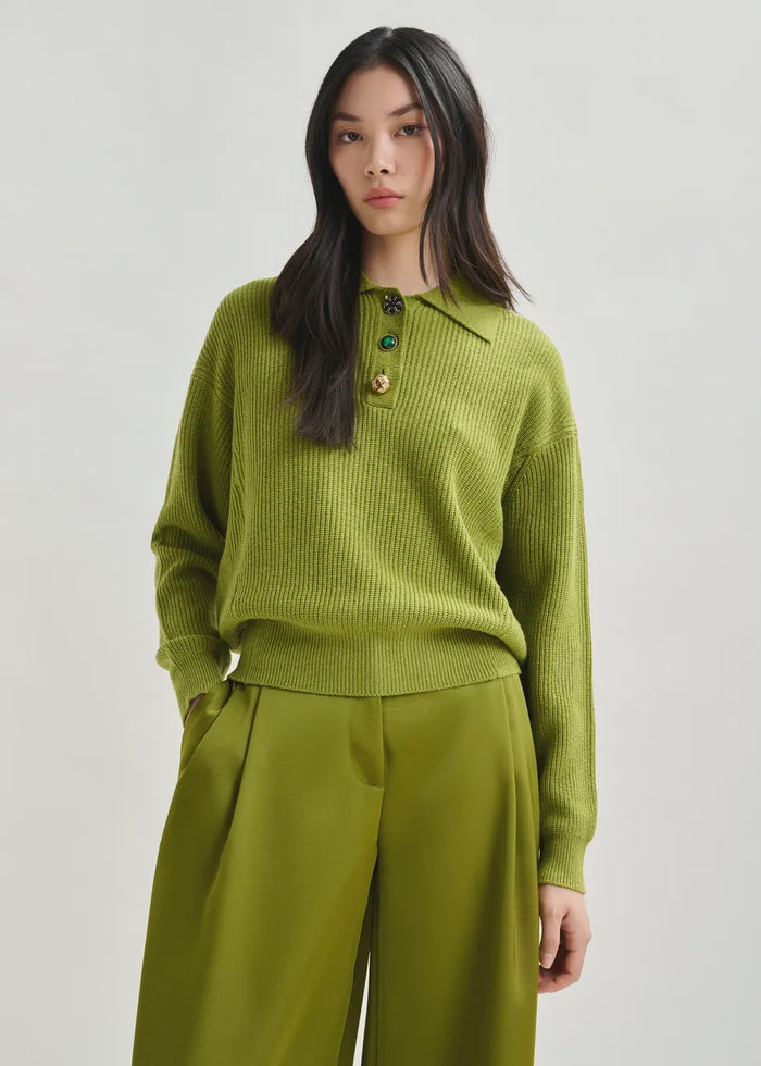 Polo with Jewel Buttons