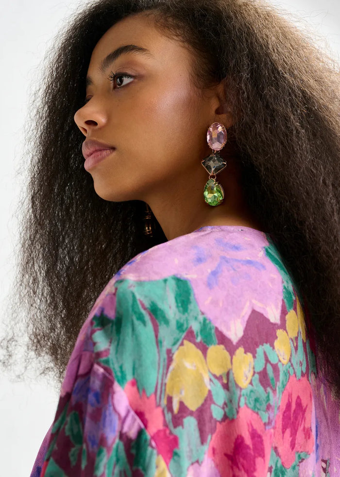 Rhinestone earrings