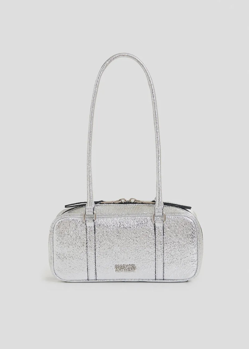 Silver Metallic Shoulder Bag