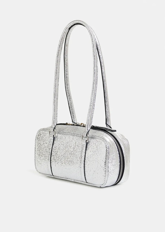 Silver Metallic Shoulder Bag