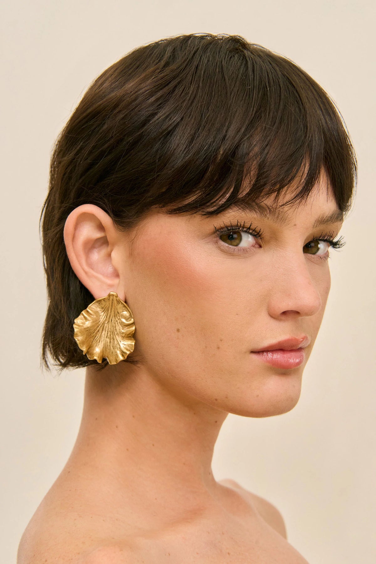 Iris Leaf Earrings