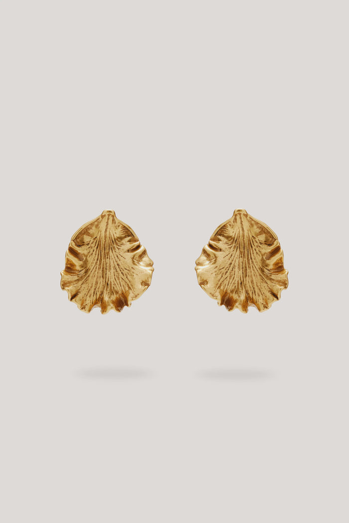 Iris Leaf Earrings