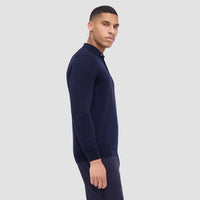 Super Merino Solid Polo Sweater