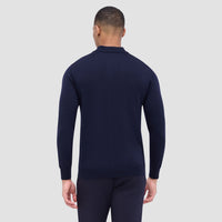 Super Merino Solid Polo Sweater