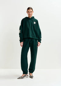 Dark Green Cotton Sweatpants